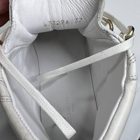 Balenciaga White Arena High Sneakers Size 37 with box and dust bag - Picture 11 of 12